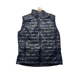Patagonia Men's Nano Puff Lightweight Insulated Full Zip Vest Black Sz Large NWT